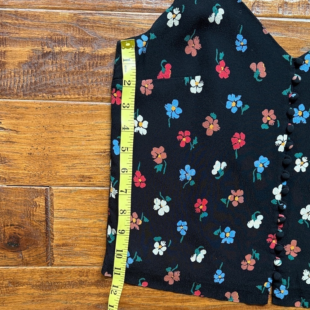 Madewell Button-Down Cami in Pressed Flowers Floral Camisole, size 4 - Picture 3 of 7